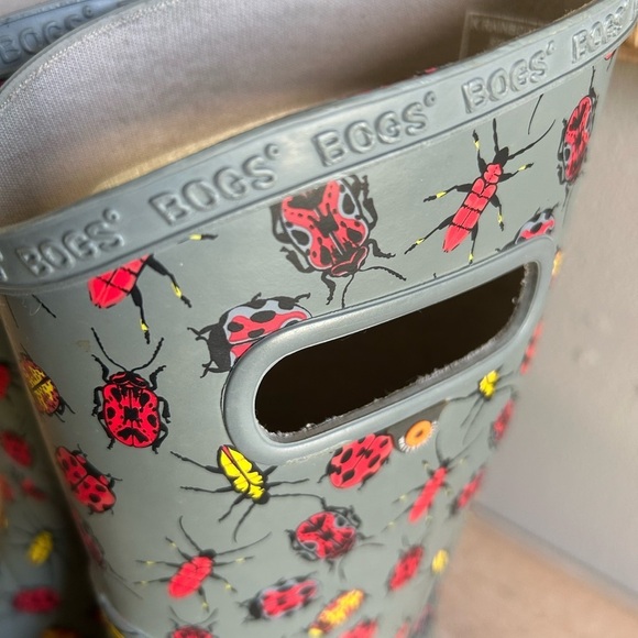 BOGS bug print rain boots youth size 4​​ - Picture 8 of 11